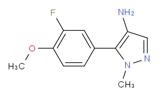 5-(3-fluoro-4-methoxyphenyl)-1-methyl-1H-pyrazol-4-amine