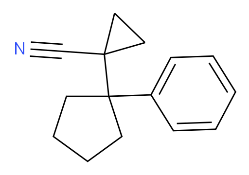 1-(1-phenylcyclopentyl)cyclopropane-1-carbonitrile