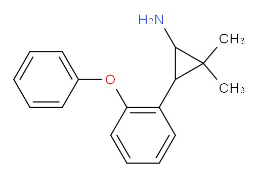 2,2-dimethyl-3-(2-phenoxyphenyl)cyclopropan-1-amine