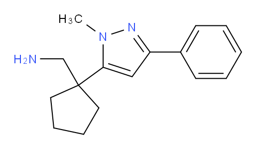 [1-(1-methyl-3-phenyl-1H-pyrazol-5-yl)cyclopentyl]methanamine