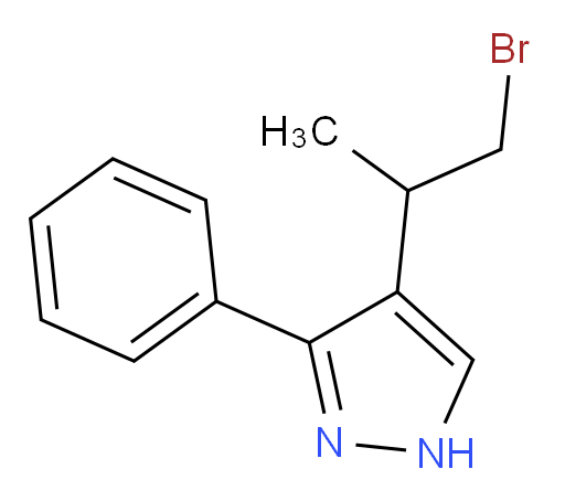 4-(1-bromopropan-2-yl)-3-phenyl-1H-pyrazole