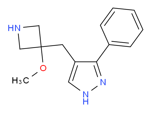 4-[(3-methoxyazetidin-3-yl)methyl]-3-phenyl-1H-pyrazole