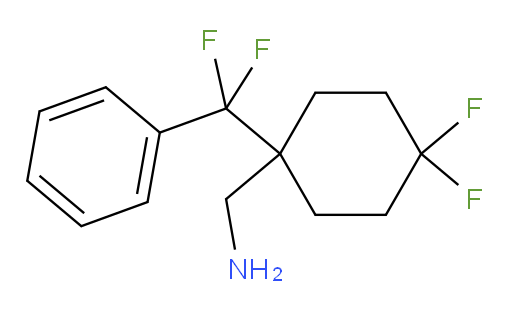 {1-[difluoro(phenyl)methyl]-4,4-difluorocyclohexyl}methanamine