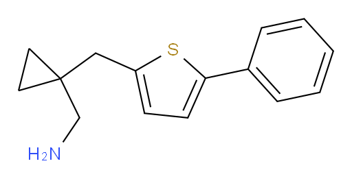 {1-[(5-phenylthiophen-2-yl)methyl]cyclopropyl}methanamine