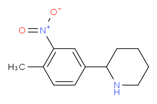2-(4-methyl-3-nitrophenyl)piperidine