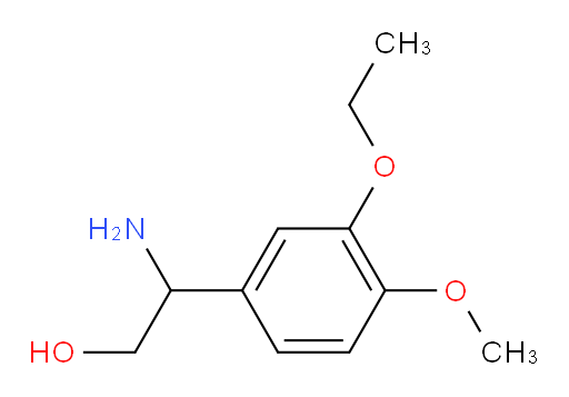 2-amino-2-(3-ethoxy-4-methoxyphenyl)ethan-1-ol