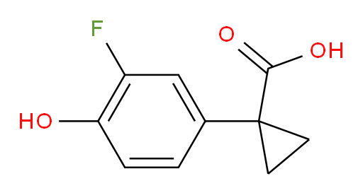 1-(3-fluoro-4-hydroxyphenyl)cyclopropane-1-carboxylic acid