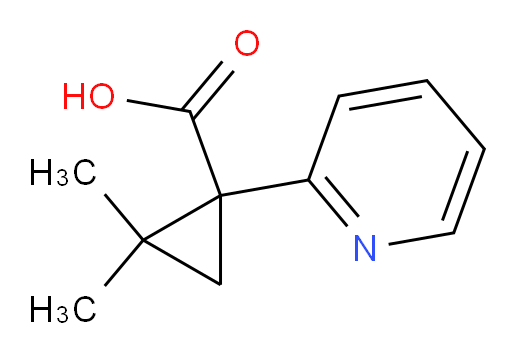 2,2-dimethyl-1-(pyridin-2-yl)cyclopropane-1-carboxylic acid
