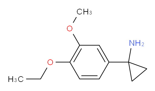 1-(4-ethoxy-3-methoxyphenyl)cyclopropan-1-amine