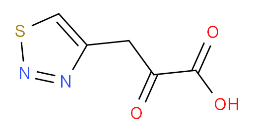 2-oxo-3-(1,2,3-thiadiazol-4-yl)propanoic acid