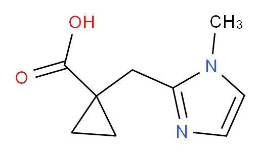 1-[(1-methyl-1H-imidazol-2-yl)methyl]cyclopropane-1-carboxylic acid