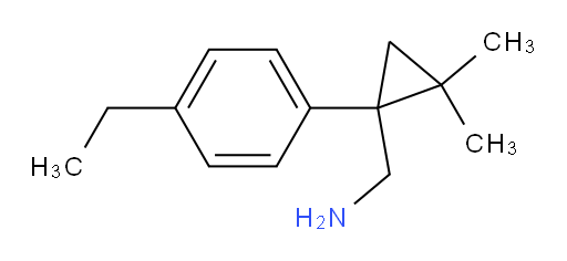 [1-(4-ethylphenyl)-2,2-dimethylcyclopropyl]methanamine