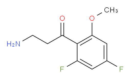 3-amino-1-(2,4-difluoro-6-methoxyphenyl)propan-1-one
