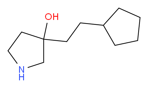 3-(2-cyclopentylethyl)pyrrolidin-3-ol