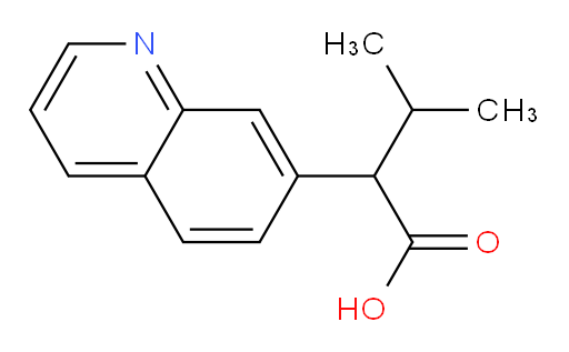 3-methyl-2-(quinolin-7-yl)butanoic acid