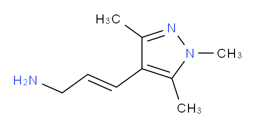 3-(trimethyl-1H-pyrazol-4-yl)prop-2-en-1-amine