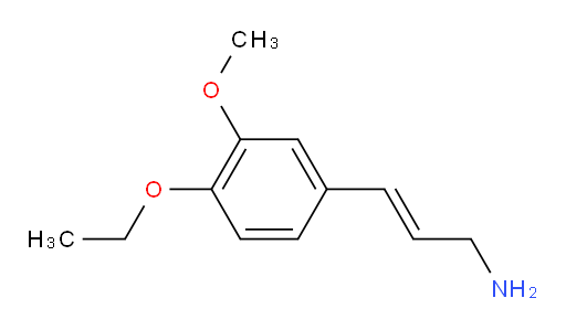 3-(4-ethoxy-3-methoxyphenyl)prop-2-en-1-amine