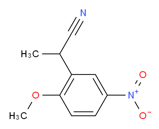 2-(2-methoxy-5-nitrophenyl)propanenitrile