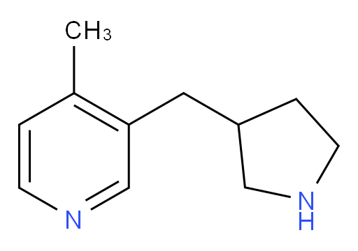 4-methyl-3-[(pyrrolidin-3-yl)methyl]pyridine