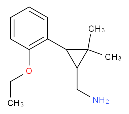 [3-(2-ethoxyphenyl)-2,2-dimethylcyclopropyl]methanamine