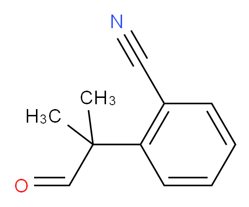 2-(2-methyl-1-oxopropan-2-yl)benzonitrile