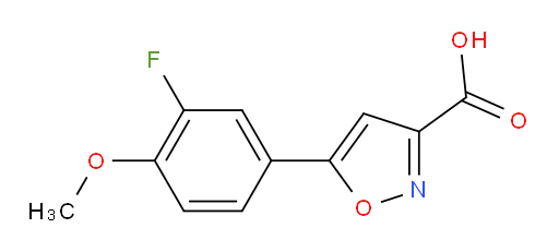 5-(3-fluoro-4-methoxyphenyl)-1,2-oxazole-3-carboxylic acid