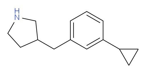3-[(3-cyclopropylphenyl)methyl]pyrrolidine