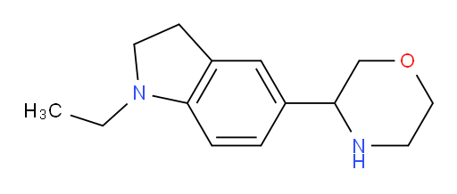 1-ethyl-5-(morpholin-3-yl)-2,3-dihydro-1H-indole
