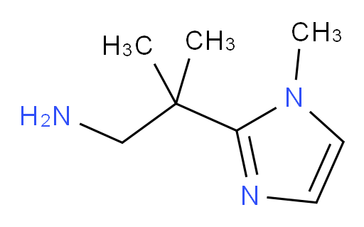 2-methyl-2-(1-methyl-1H-imidazol-2-yl)propan-1-amine