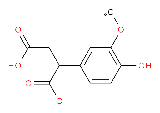 2-(4-hydroxy-3-methoxyphenyl)butanedioic acid