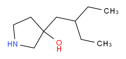 3-(2-ethylbutyl)pyrrolidin-3-ol