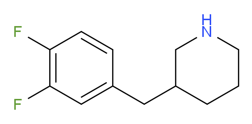 3-[(3,4-difluorophenyl)methyl]piperidine