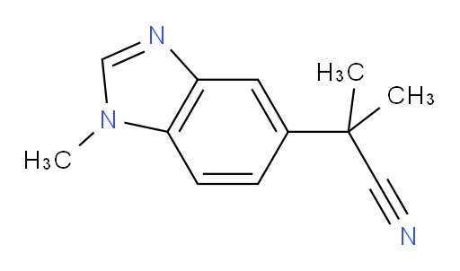 2-methyl-2-(1-methyl-1H-1,3-benzodiazol-5-yl)propanenitrile