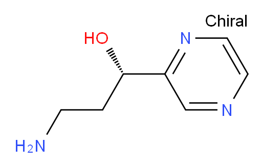 (1S)-3-amino-1-(pyrazin-2-yl)propan-1-ol
