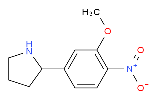 2-(3-methoxy-4-nitrophenyl)pyrrolidine