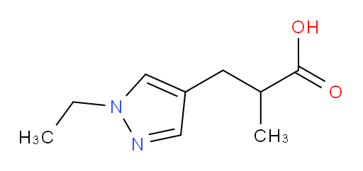 3-(1-ethyl-1H-pyrazol-4-yl)-2-methylpropanoic acid