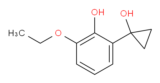 2-ethoxy-6-(1-hydroxycyclopropyl)phenol