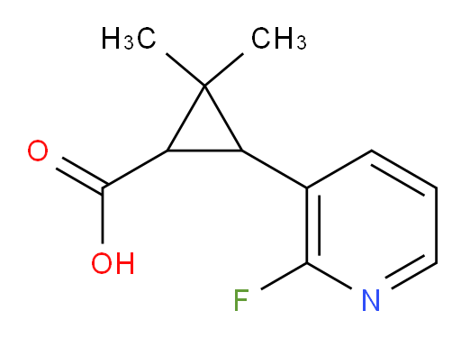 3-(2-fluoropyridin-3-yl)-2,2-dimethylcyclopropane-1-carboxylic acid