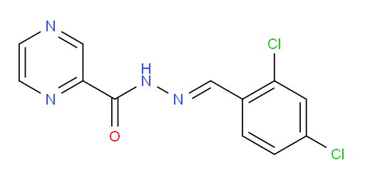 N'-[(2,4-dichlorophenyl)methylidene]pyrazine-2-carbohydrazide