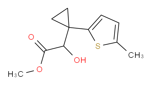 methyl 2-hydroxy-2-[1-(5-methylthiophen-2-yl)cyclopropyl]acetate