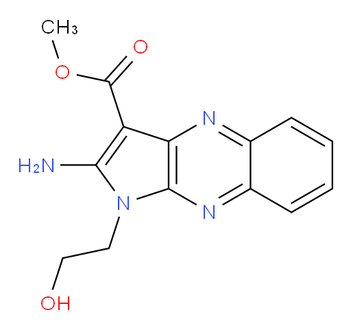 methyl 2-amino-1-(2-hydroxyethyl)-1H-pyrrolo[2,3-b]quinoxaline-3-carboxylate