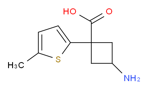 3-amino-1-(5-methylthiophen-2-yl)cyclobutane-1-carboxylic acid