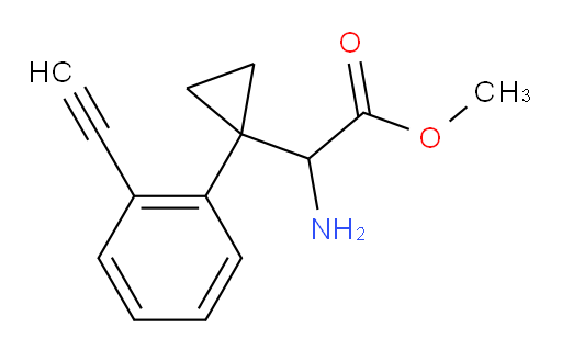 methyl 2-amino-2-[1-(2-ethynylphenyl)cyclopropyl]acetate
