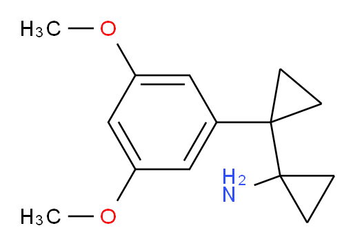 1-[1-(3,5-dimethoxyphenyl)cyclopropyl]cyclopropan-1-amine