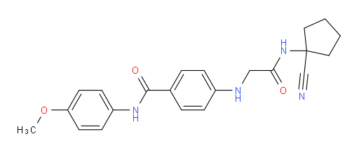 4-({[(1-cyanocyclopentyl)carbamoyl]methyl}amino)-N-(4-methoxyphenyl)benzamide