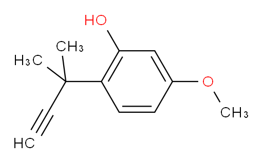 5-methoxy-2-(2-methylbut-3-yn-2-yl)phenol