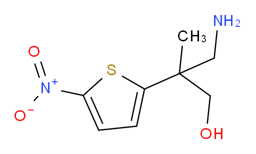 3-amino-2-methyl-2-(5-nitrothiophen-2-yl)propan-1-ol