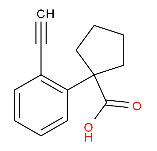 1-(2-ethynylphenyl)cyclopentane-1-carboxylic acid
