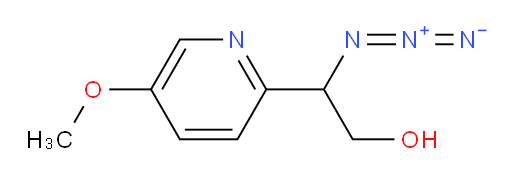 2-azido-2-(5-methoxypyridin-2-yl)ethan-1-ol