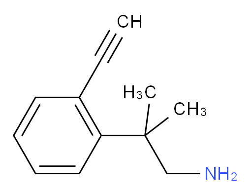 2-(2-ethynylphenyl)-2-methylpropan-1-amine